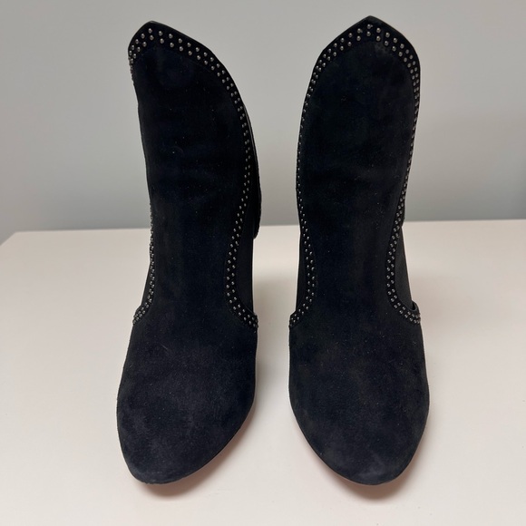 Brand NEW couture designer Alaïa black suede stiletto booties, size 35.5 - Picture 3 of 10